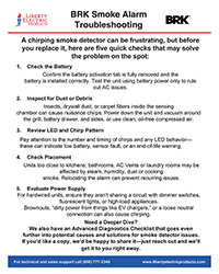 BRK - Smoke Alarm Troubleshooting