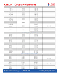Heat Trace Cross Reference Sheet