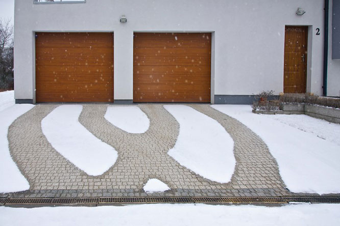 Residential Driveway Snow Melting
