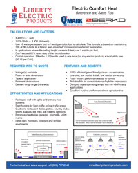 Electric Comfort Heat Information Sheet