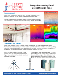 Download Energy Recovering Destratification Fans Information