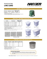 Ground Access Wells Line Card