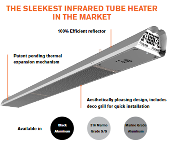 Luxury Gas Tube Infrared Heater Luxury Gas Tube Infrared Heater