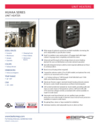 HUHAA Pro Series Unit Heater