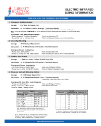 Infrared Heater Sizing Information Sheet