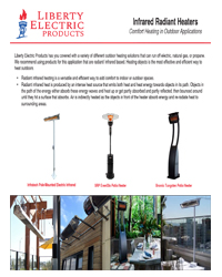 Infrared Radiant Heater Information Sheet