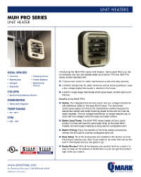 MUH Pro Series Unit Heater