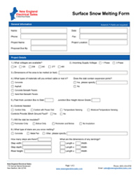 Surface Snow Melting Form